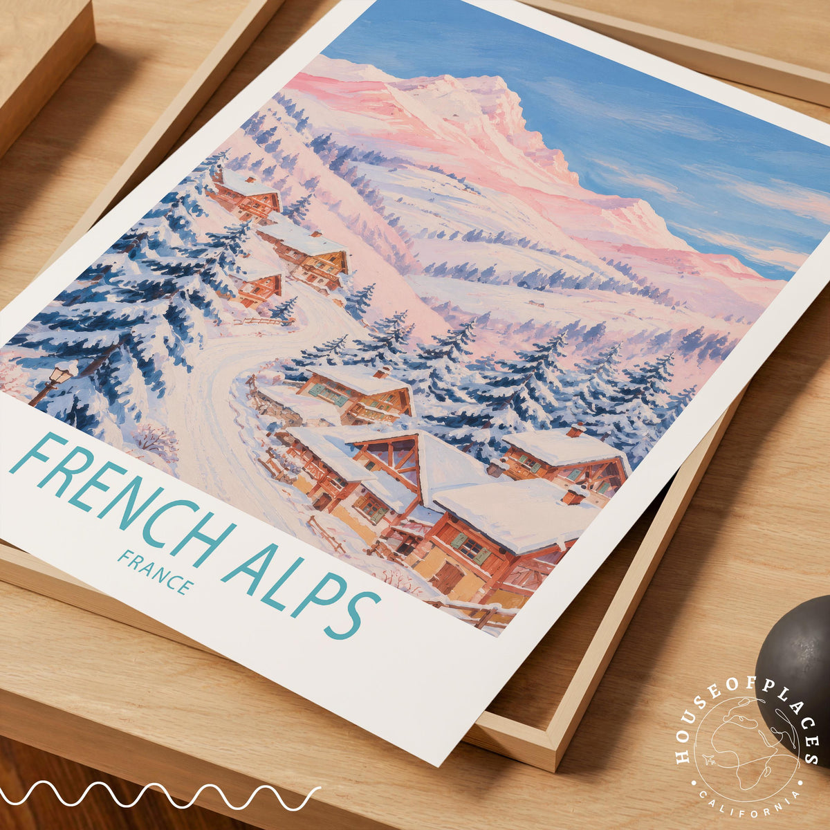 French Alps travel poster – view 7