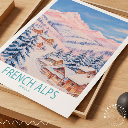 French Alps travel poster – view 7