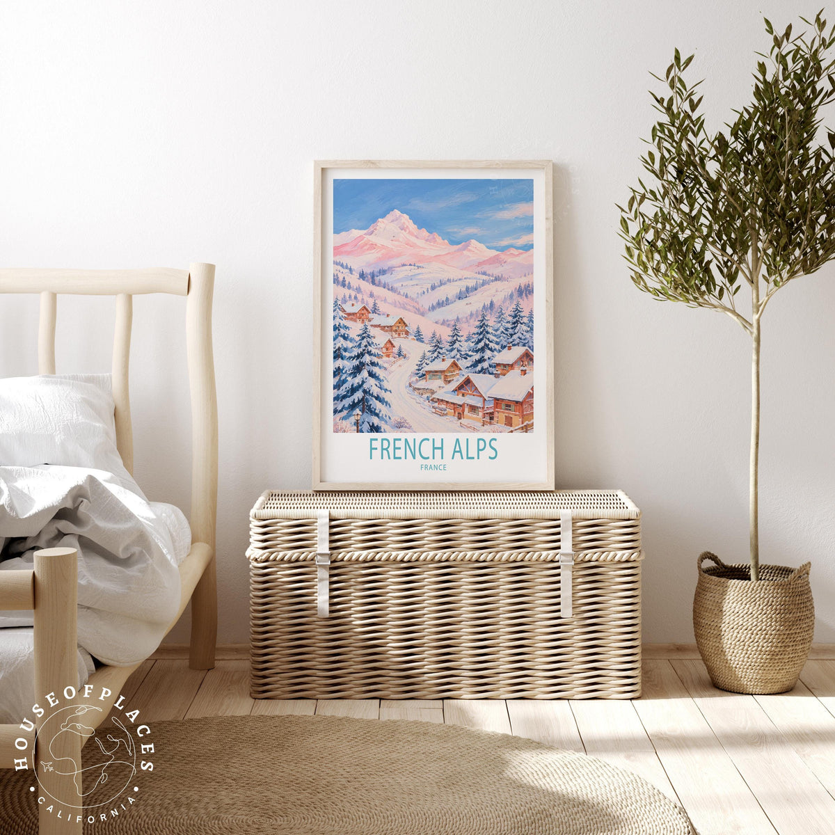 French Alps travel poster – view 3