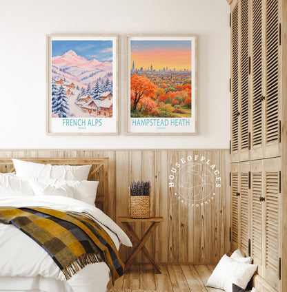 Hampstead Heath London travel poster – view 9