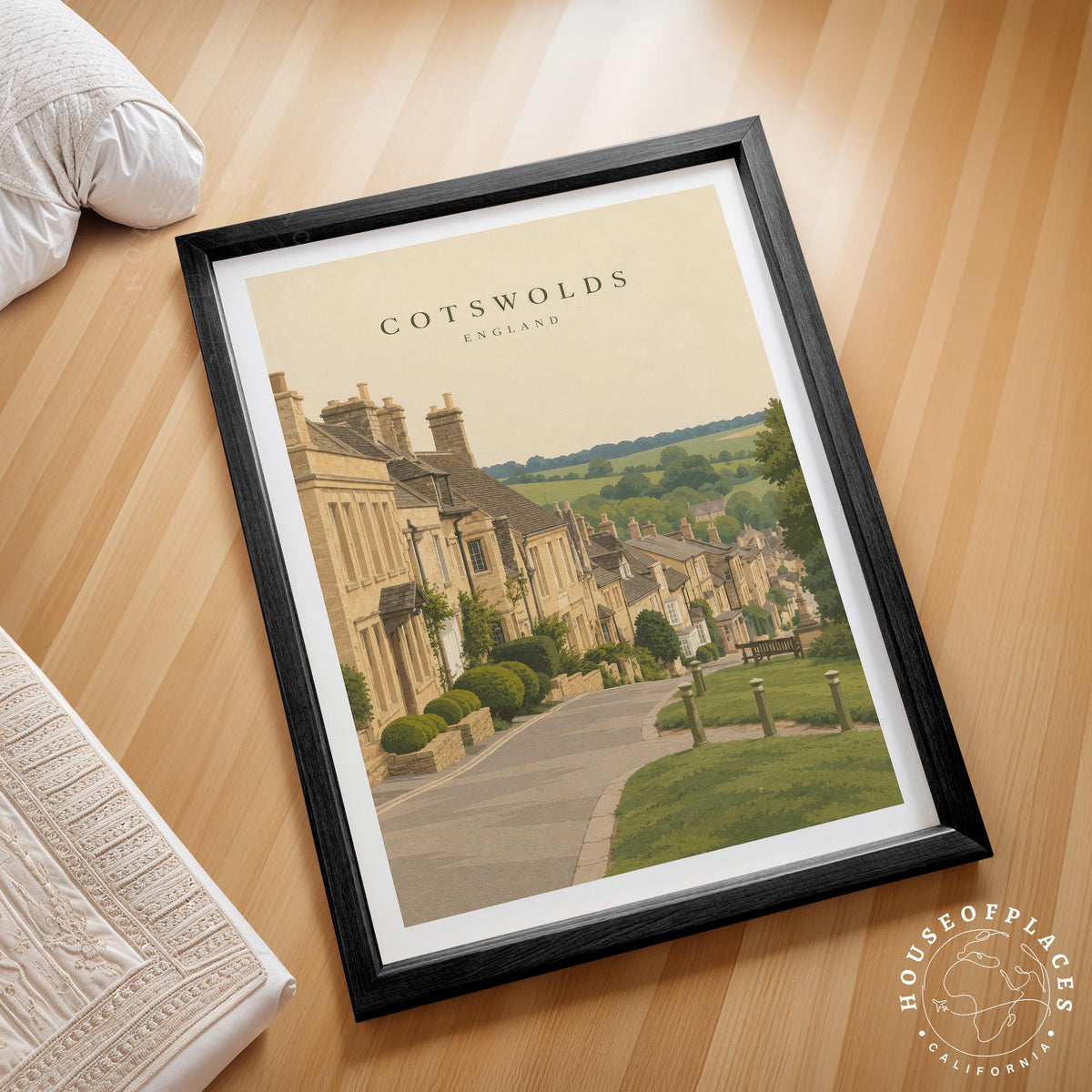 Cotswolds travel poster – view 2