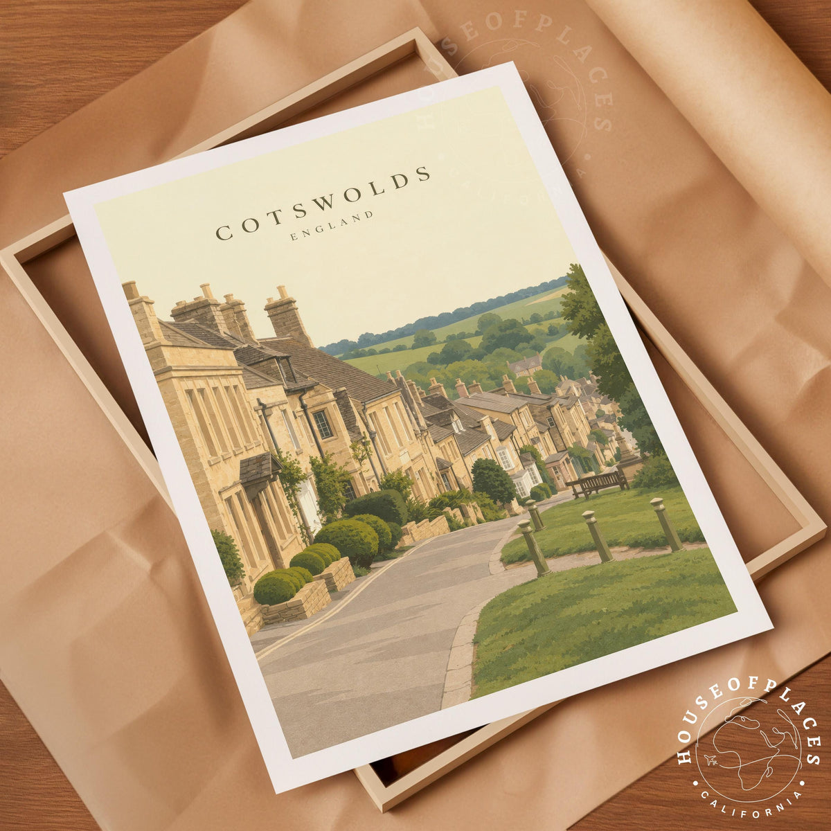 Cotswolds travel poster – view 6