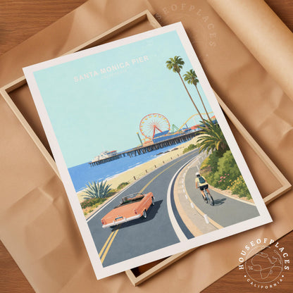 Santa Monica Pier travel poster – view 6